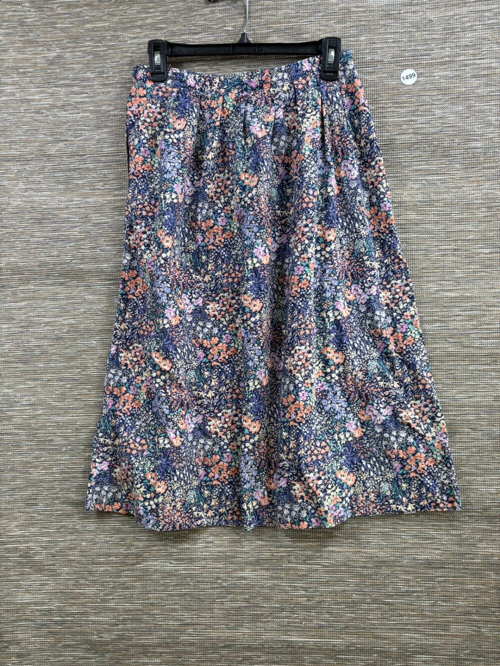 Vintage Country Sophisticates by Pendleton Floral Pattern Midi Skirt Sz 6 *READ